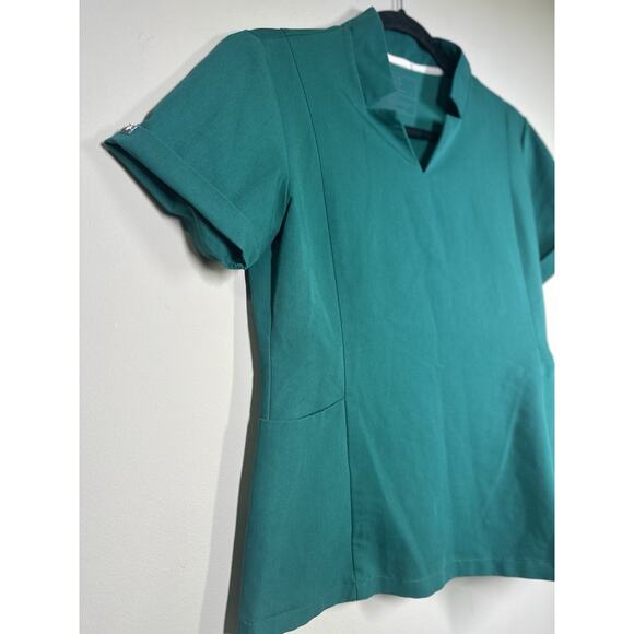 Figs Scrubs Set Hunter Green Inala Top Size S / Livingston Bottom Size SP Womens - Picture 3 of 12